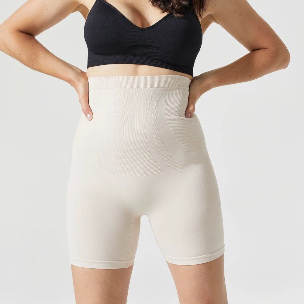 BLANQI EVERYDAY Postpartum Belly Support Girlshort Women's Size XL Pale Nude